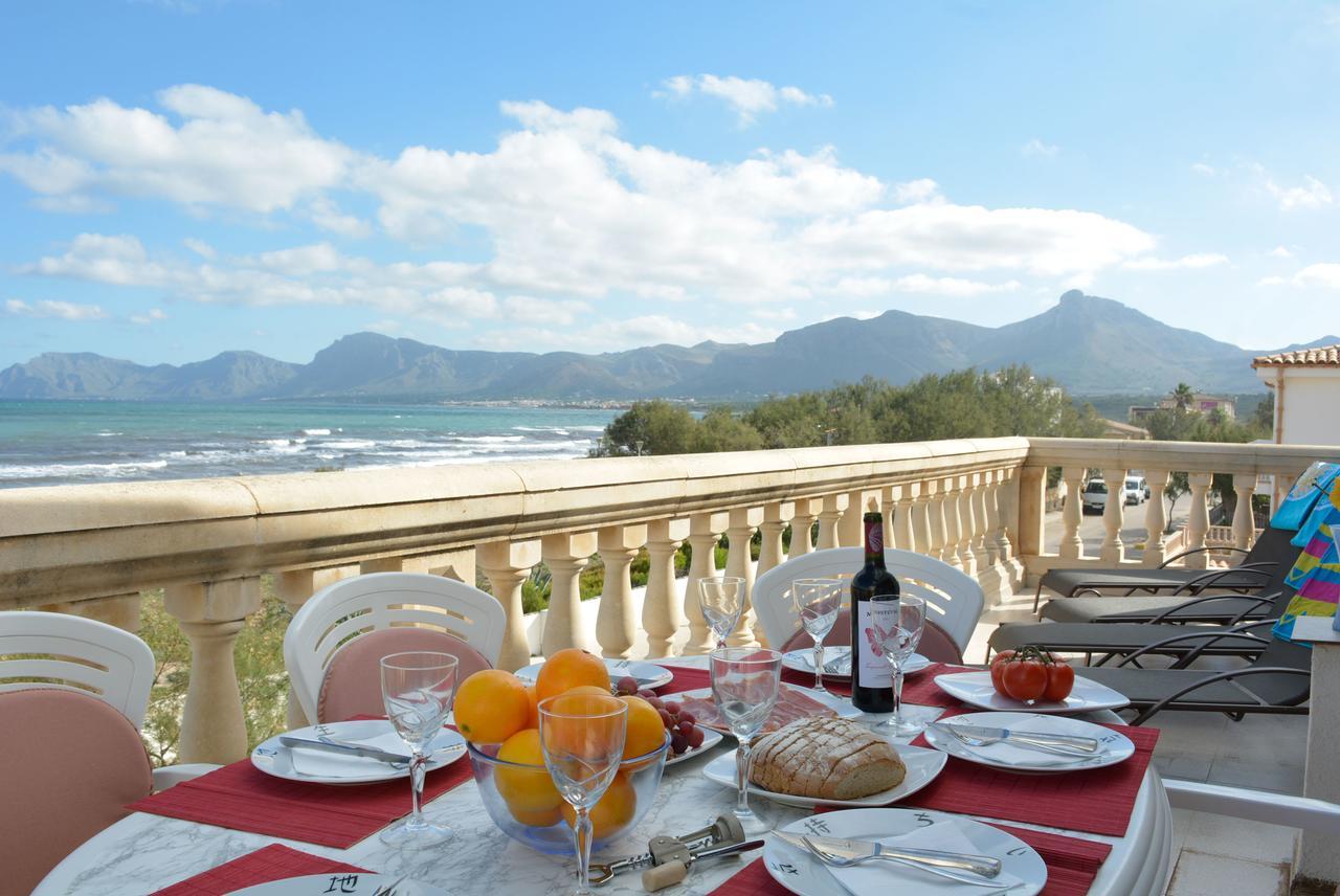 Front Line Beach Apartment In Son Serra Son Serra de Marina Bagian luar foto
